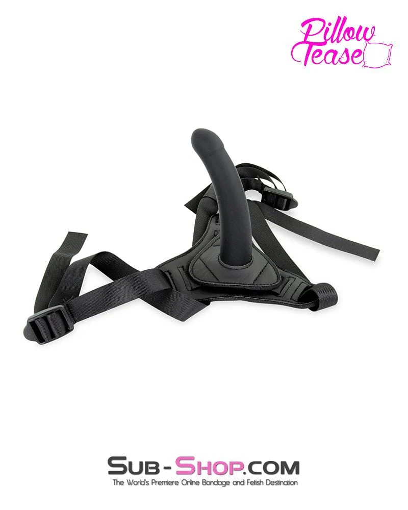 5741M      Pegging Strap On Small Silicone Dildo and Soft Harness Set - Image 4