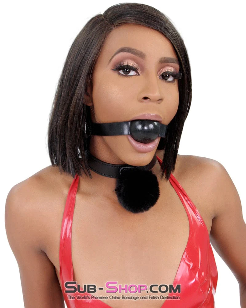 9949M Petgirl Puff Bondage Collar with Leash Set - LAST CHANCE - Final Closeout! - Image 4
