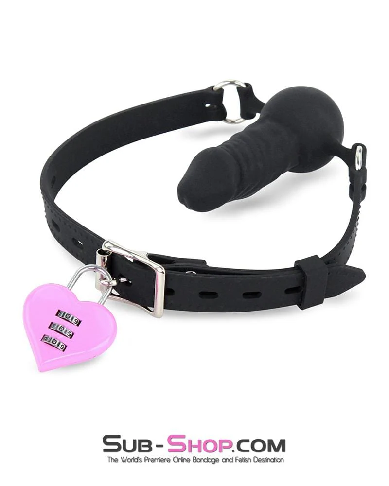 3307M Pink Heart Combination Bondage Gear Lock - Image 5