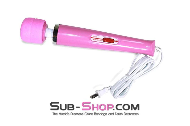 6957R      Pink Magic Massager Two Speed Wand Vibrator - LAST CHANCE - Final Closeout! - Image 3