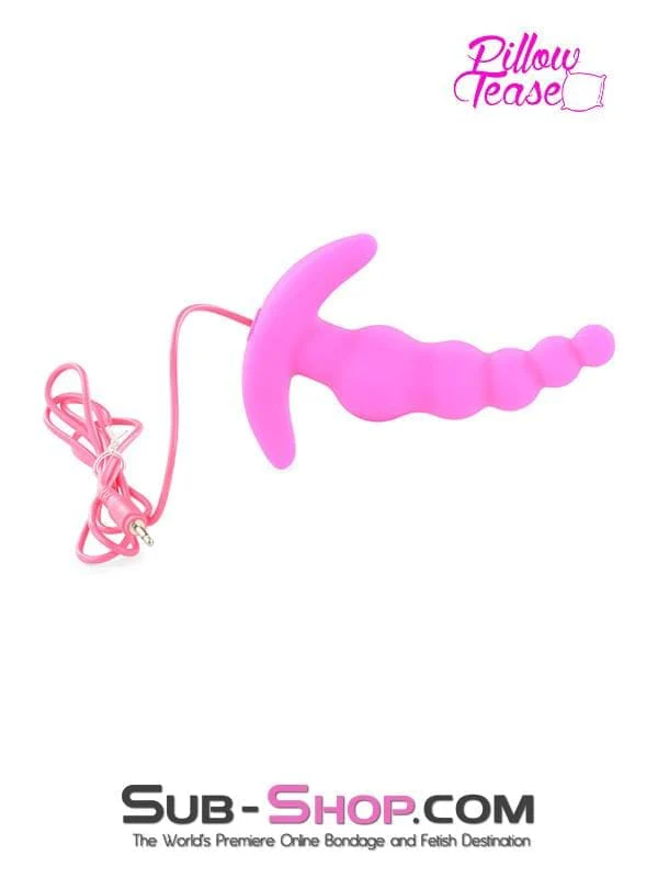1503M      Pink Thriller Vibrating Graduated Silicone P-Spot Anal Plug - Image 5