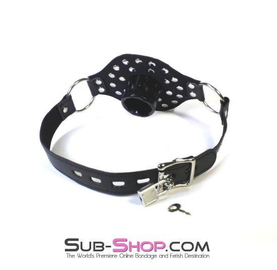 2536LT Plug-her Locking Tube & Plug Open Mouth Gag - Image 5