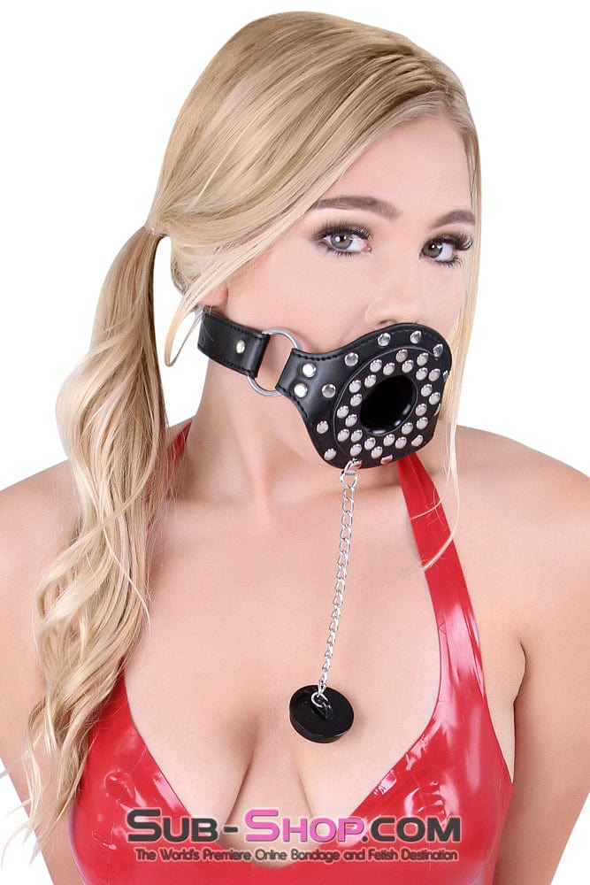 2536LT Plug-her Locking Tube & Plug Open Mouth Gag - Image 9