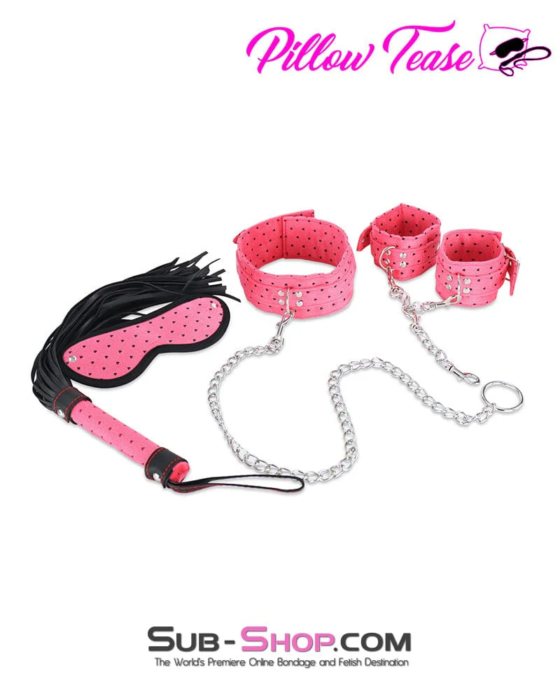 7792DL-SIS      Polka Dot Rose Complete Beginner Fantasy Sissy Bondage Kit - Image 4