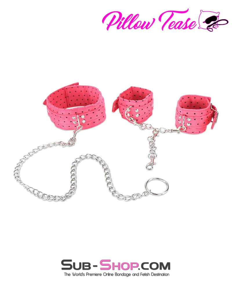 7792DL-SIS      Polka Dot Rose Complete Beginner Fantasy Sissy Bondage Kit - Image 6