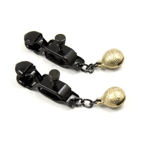 8890M-SIS Pretty Sissy Boi Bells and Whistles BDSM Roleplay Belled Adjustable Cock and Ball Clamps - Image 3