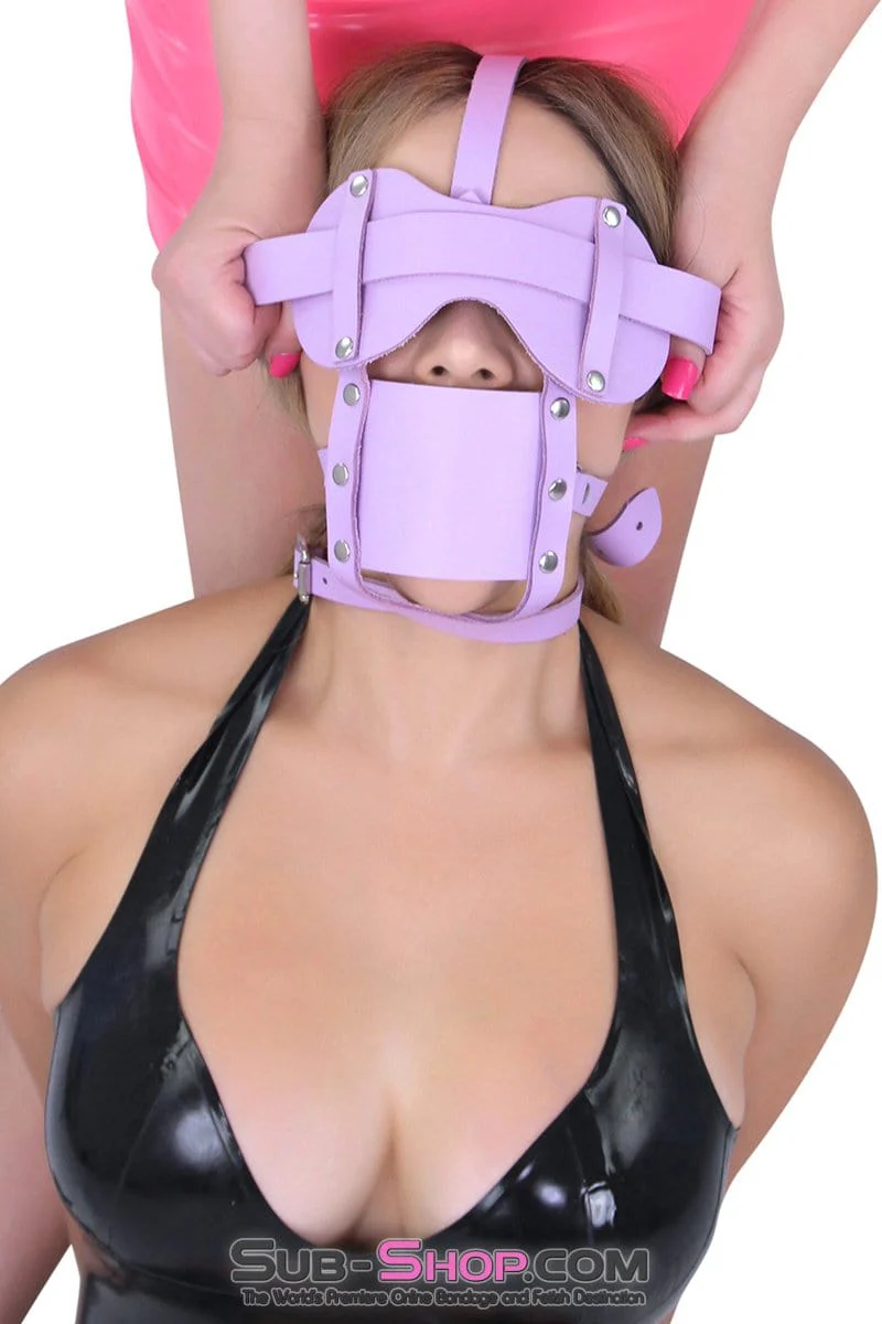 3428A-SIS Pretty Sissy Boi Trainer Purple Silencer Panel Dominant Woman Style Ballgag Trainer - Image 9