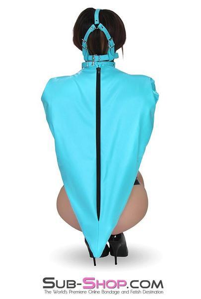 3751RS-SIS      Pretty Sissy Self Bound Open Breast Fetish Services Zippered Armbinder Top
