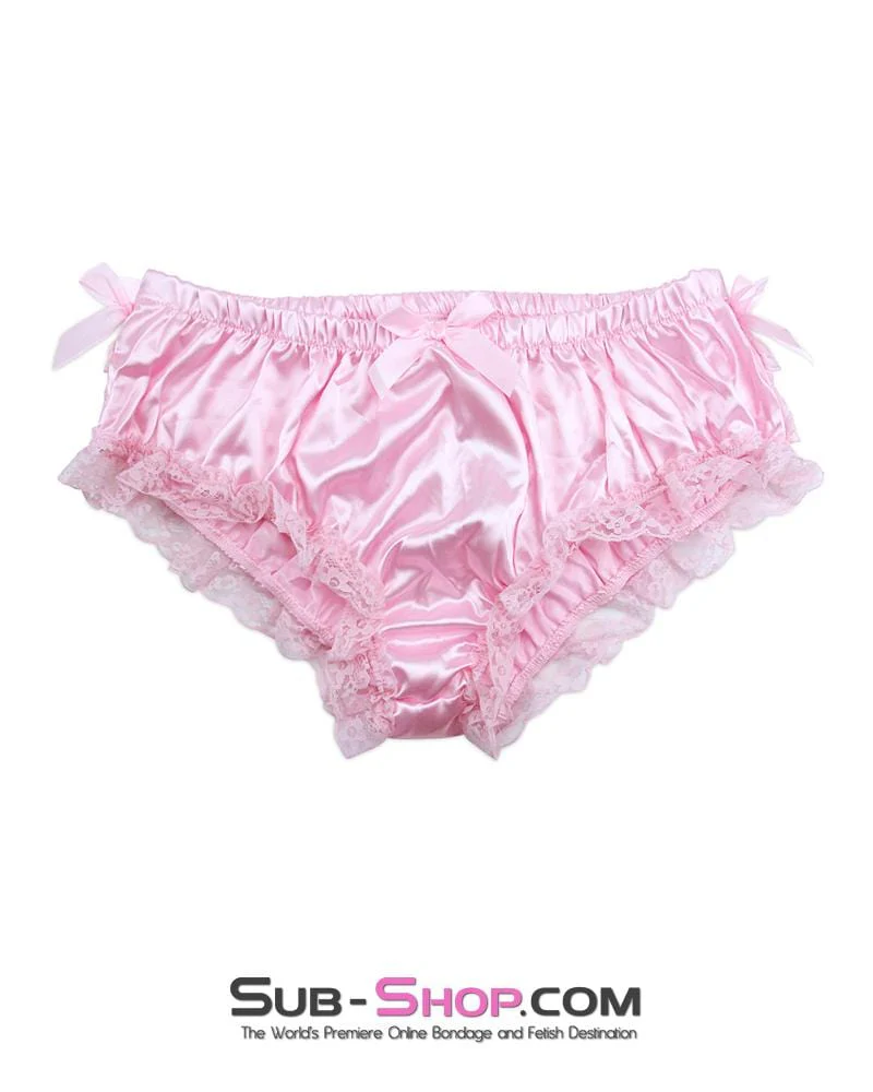 0204AE      Princess Pink Sissy Forced Feminization Fantasy Mistress Sessions Panties Crossdress Lingerie - Image 4