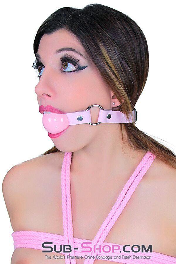 7053A Princess’s Submission Pink Leather Ballgag - Image 15