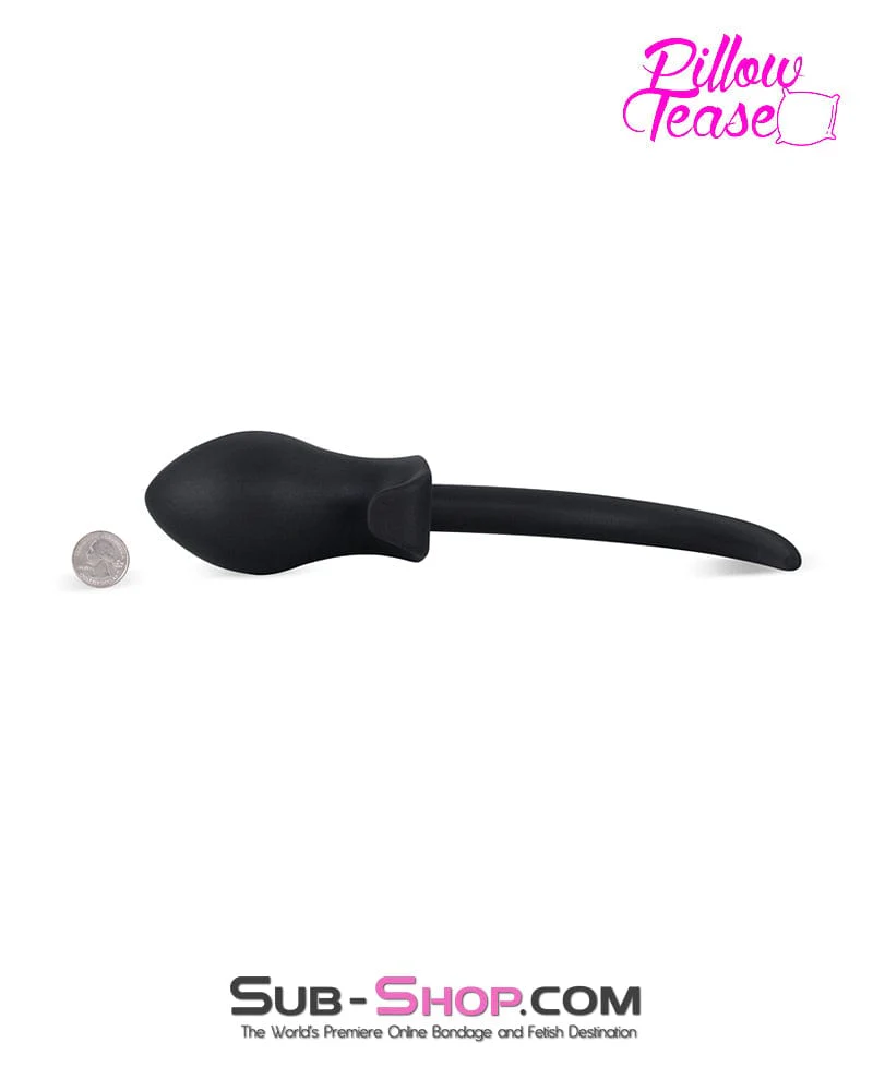 2740M      Puppy Dog Pet Play Silicone Anal Plug Dog Tail, Extra Large Plug - Image 6