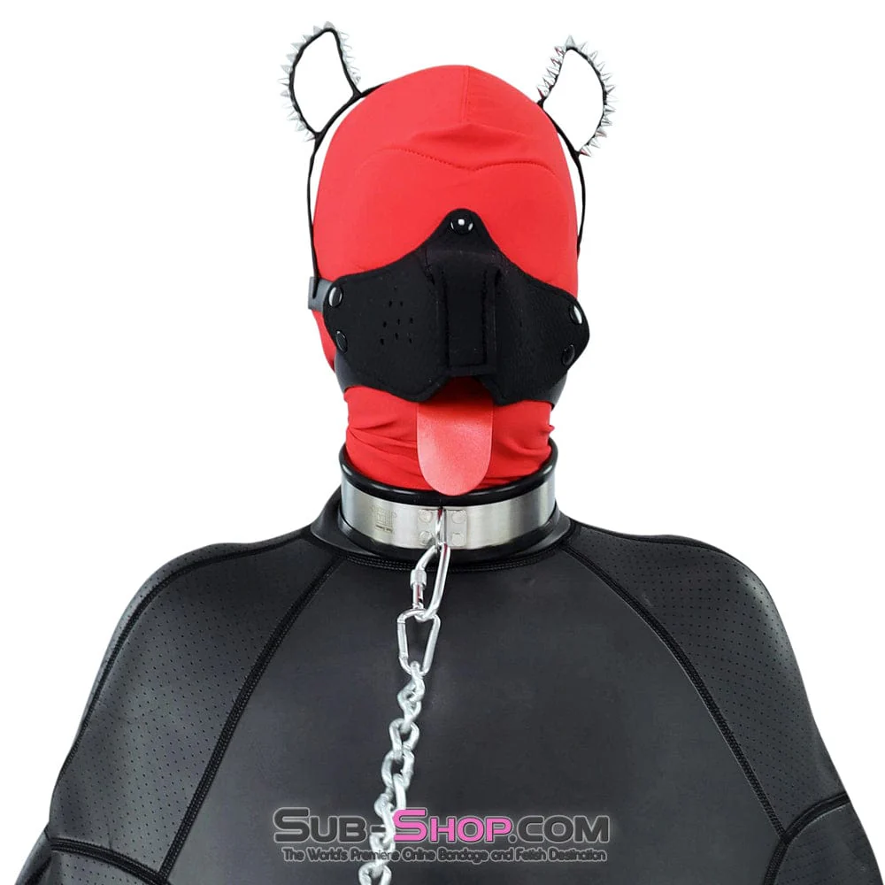 1491DL Puppy Slave Mask with Tongue - Image 10
