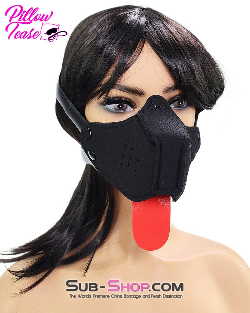 1491DL Puppy Slave Mask with Tongue - Image 3