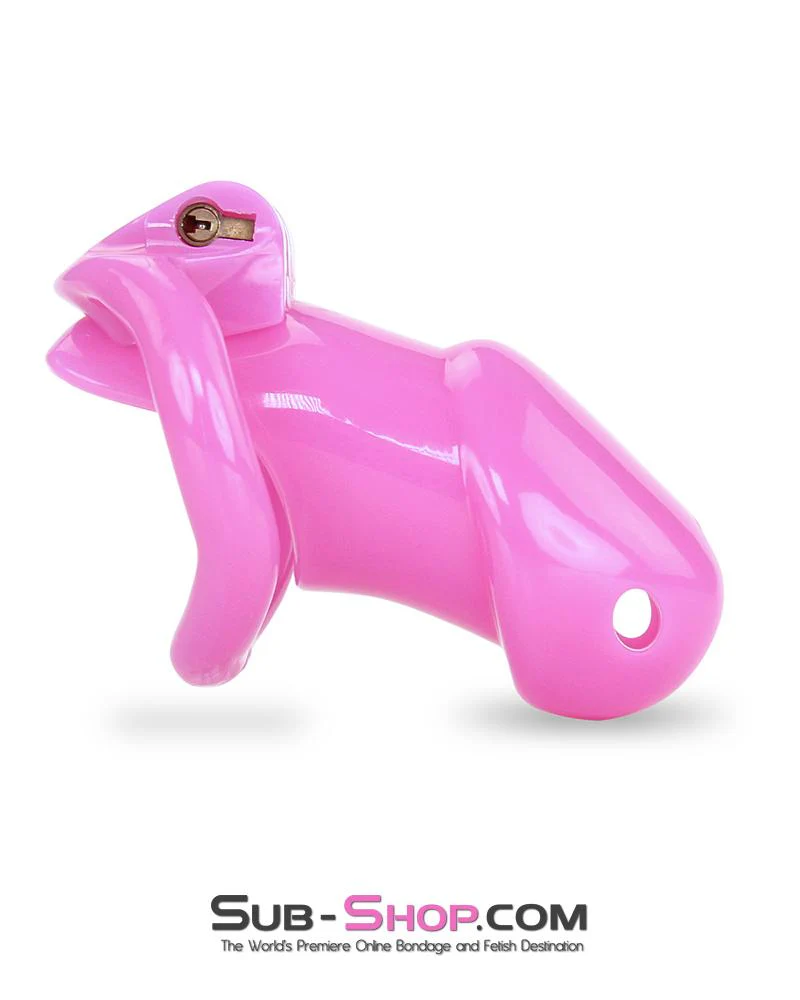 0395AE Hot Pink Head High Security Male Chastity Sensation Device - Image 6