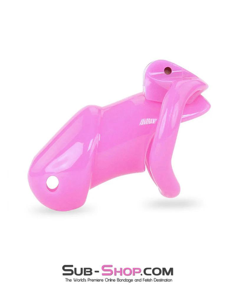 0395AE Hot Pink Head High Security Male Chastity Sensation Device - MEGA Deal