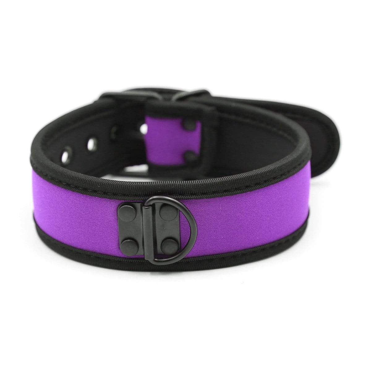 2602MQ      Purple Neoprene Lined Soft Bondage Play Collar 🔥 FINAL CLEARANCE – Last Chance! - Image 2