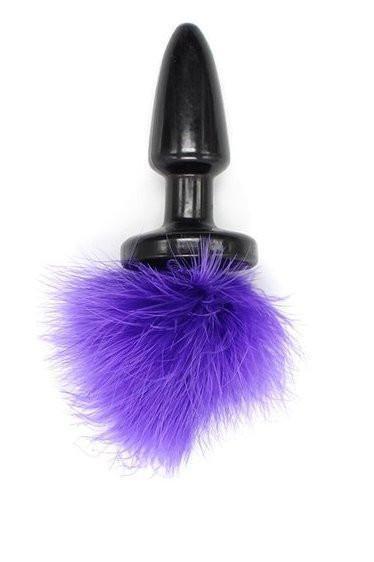 6872M Purple Puff Honey Bunny Butt Plug with Tail 🔥 FINAL CLEARANCE – Last Chance!