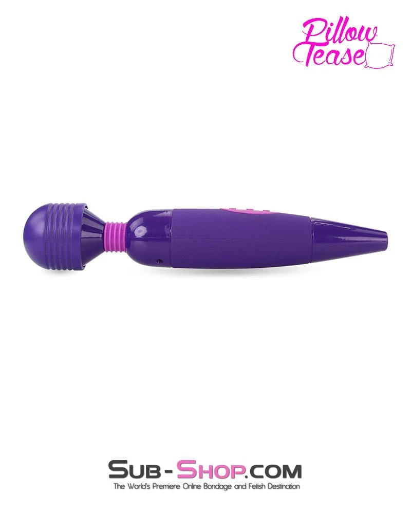 0691E Purple Rechargeable 10 Function Vibrating Magic Wand - Image 2