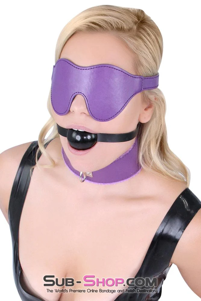 6778MQ      Purple Seduction Lover's Mask Velcro Blindfold - LAST CHANCE - Final Closeout! - Image 7