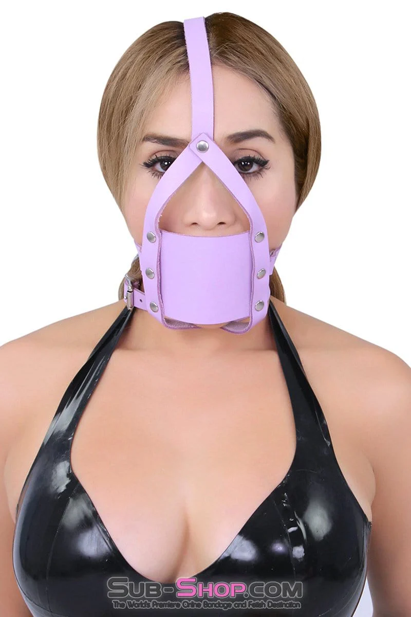 3428A Purple Silencer Panel Style Ballgag Trainer - Image 3