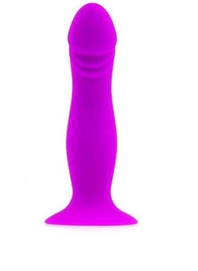 1893M      Purple Silicone Ripple Dildo - Image 7
