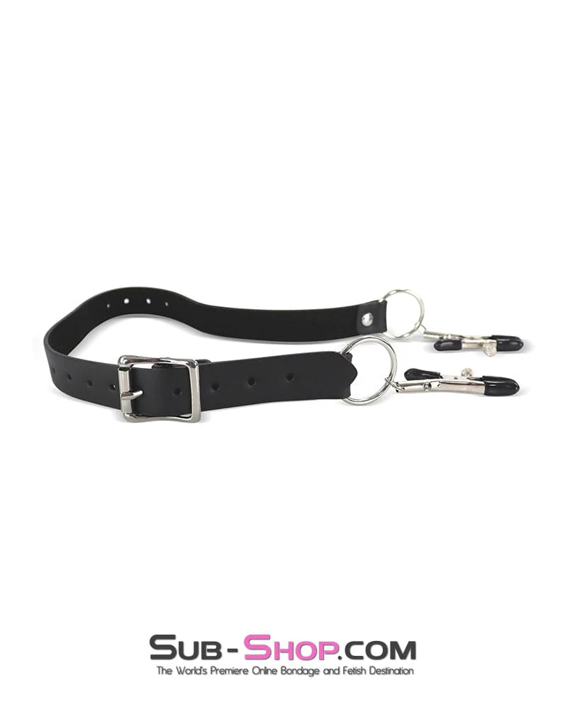 1762MQ      Pussy Spreader Thigh Cuffs with Pussy Clamps - Image 6