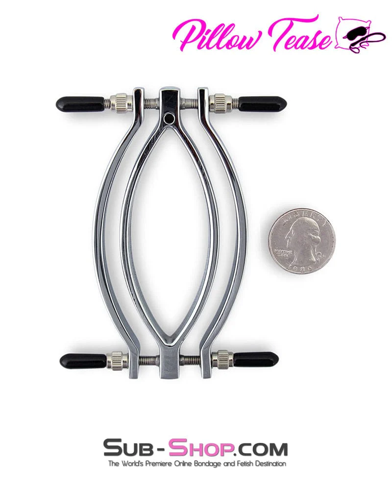 2703M Pussy Trap Steel Labia Clamp with Leash - Image 4