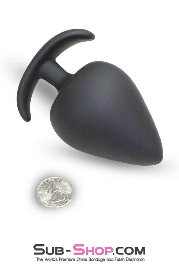 9825M   Really BIG Black XXL Silicone Anal Plug - Image 9