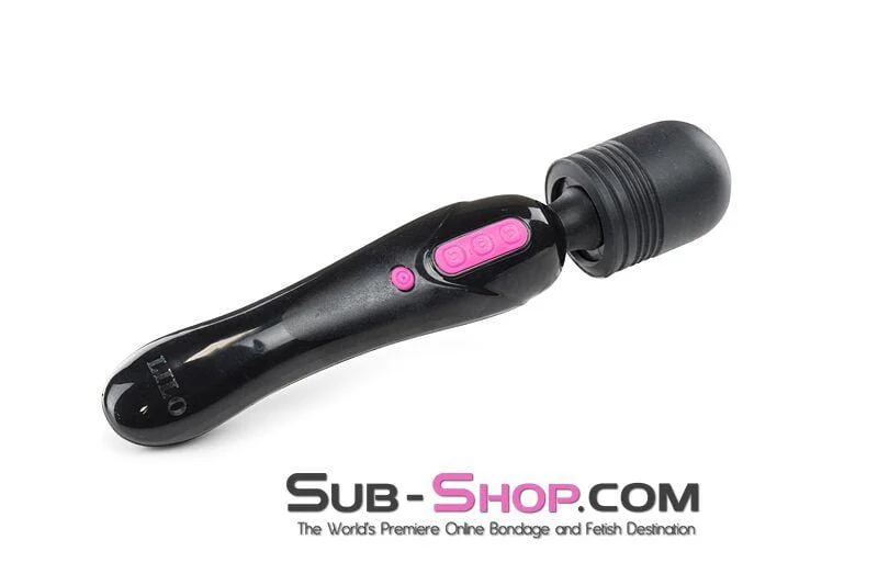 5775M      Dual Motor Rechargeable 10 Speed BLACK Wand Vibrator - Image 2