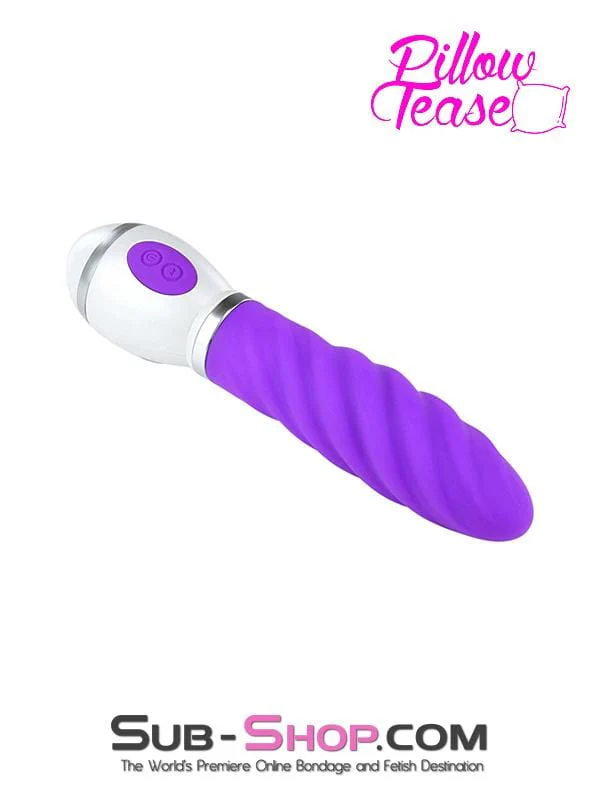 7000M Rechargeable 12 Function Rotating Purple Twist Vibrator - Image 7