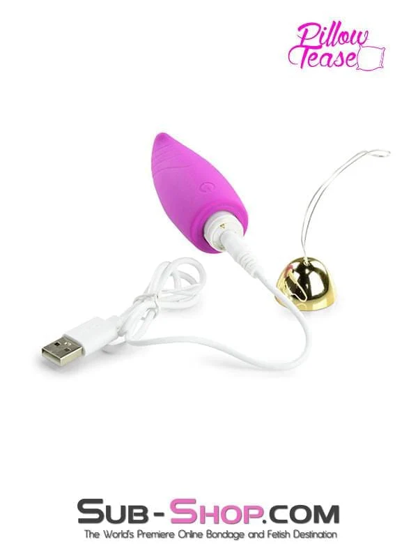 1514M      Rechargeable Remote Wireless Purple Bullet Vibrator - Image 5