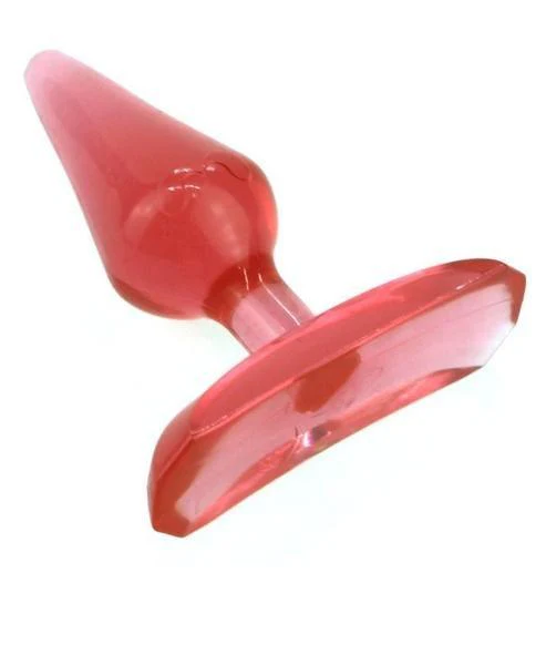 9775M      Red Crystal Jelly Butt Plug - LAST CHANCE - Final Closeout! - Image 3