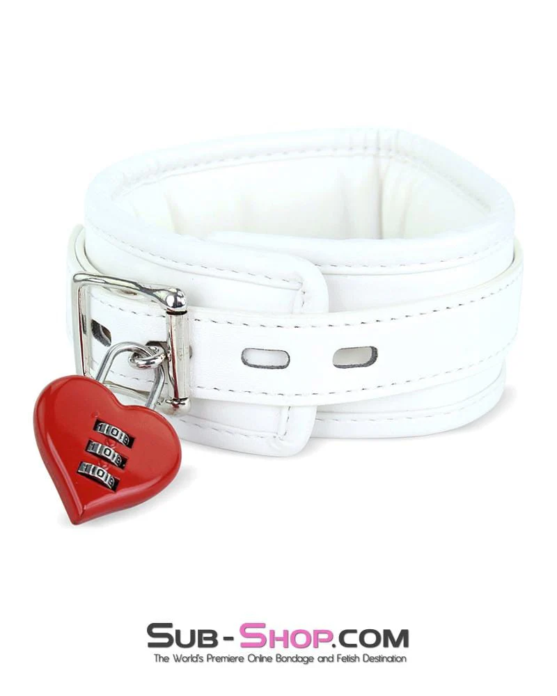 3427M Red Heart Combination Bondage Gear Lock - Image 7