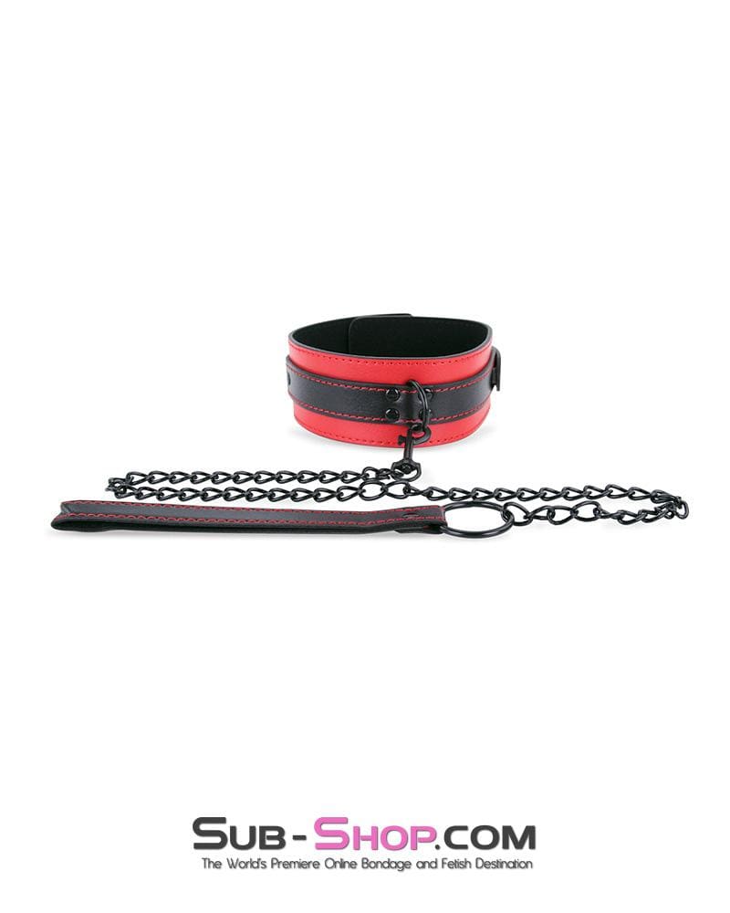 3753MQ Red Room Desires Red and Black Collar and Leash Set 🔥 FINAL CLEARANCE – Last Chance! - Image 3