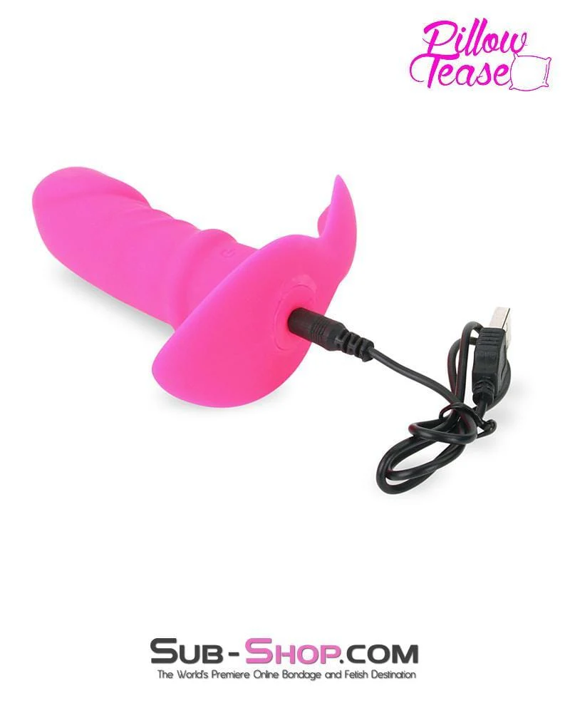 7030E-SIS      Remote Control Rechargeable Silicone Sissy Pink P-Spot Penis Plug - Image 9