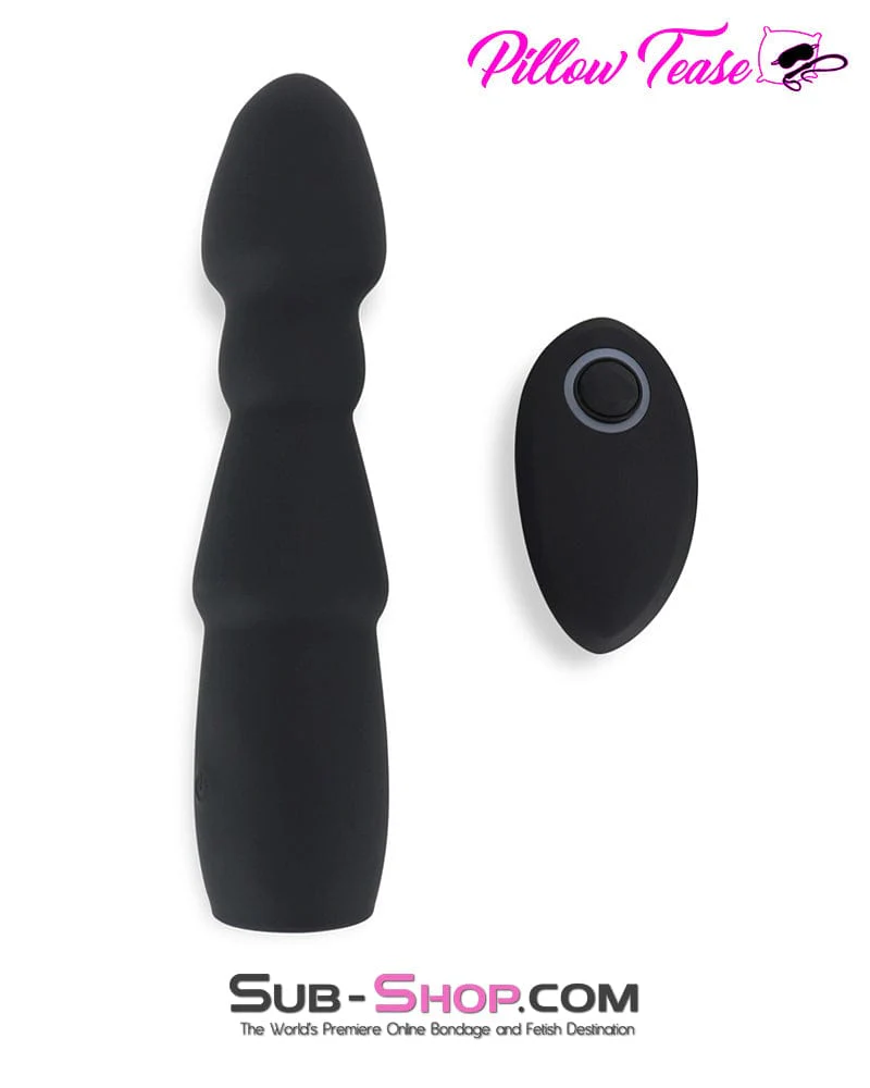 3505M      Remote Control Rechargeable Vibrating Silicone Dildo with Suction Cup - Image 2