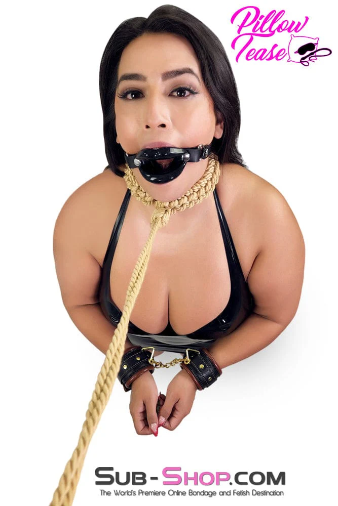 0742DL      Roped Filly Braided Rope Bondage Collar and Leash Set - Image 10