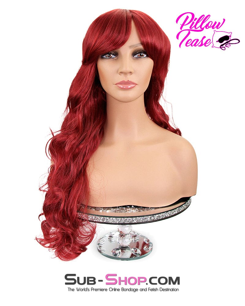 9960AE Scarlet 22" Long Red Curly Wig - Image 12