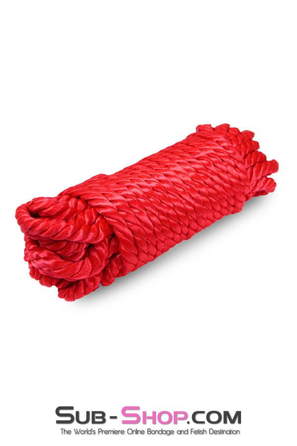 1141DL Scarlet Seduction Thick Silken Twisted Red Bondage Rope, 32 Ft. - MEGA Deal - Image 4