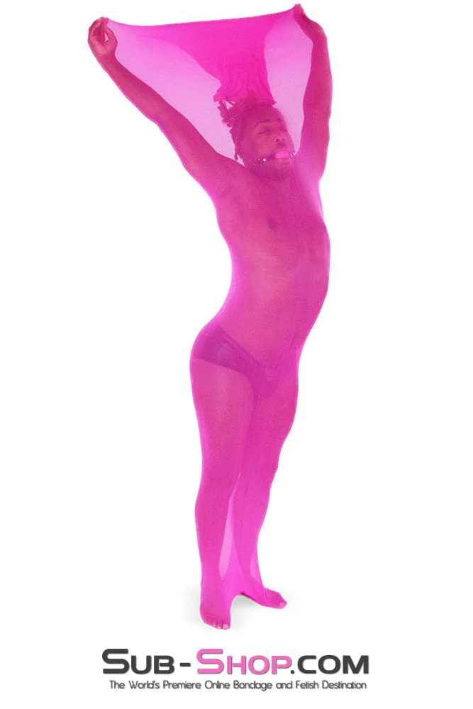 1517DL-SIS Sissy Captivity 🎀Silk Encasement Sack – Pink Fantasy - Image 12