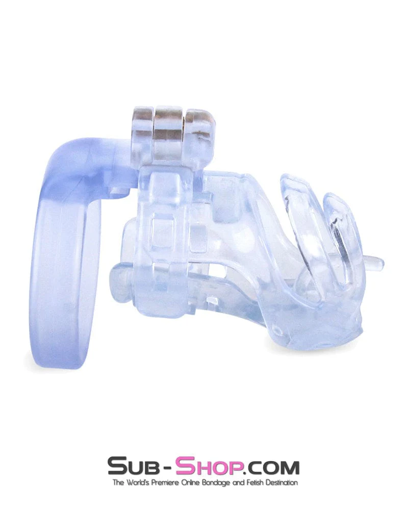 9336M Short Clear Male Chastity with Optional Prince Albert Insert - MEGA Deal