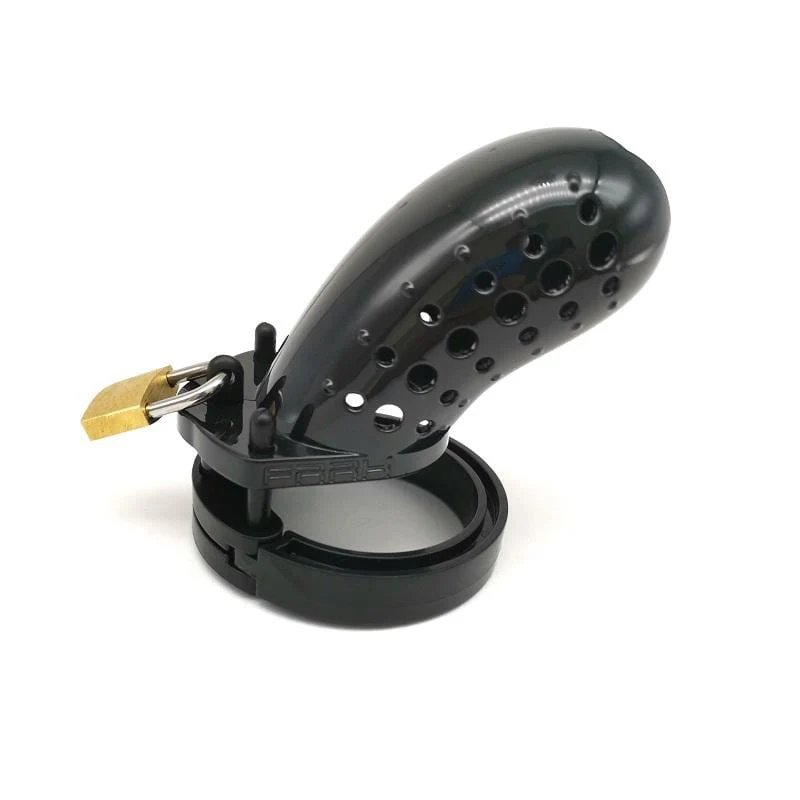 1626AR Short Stockade Black Cage Male Chastity Device - MEGA Deal