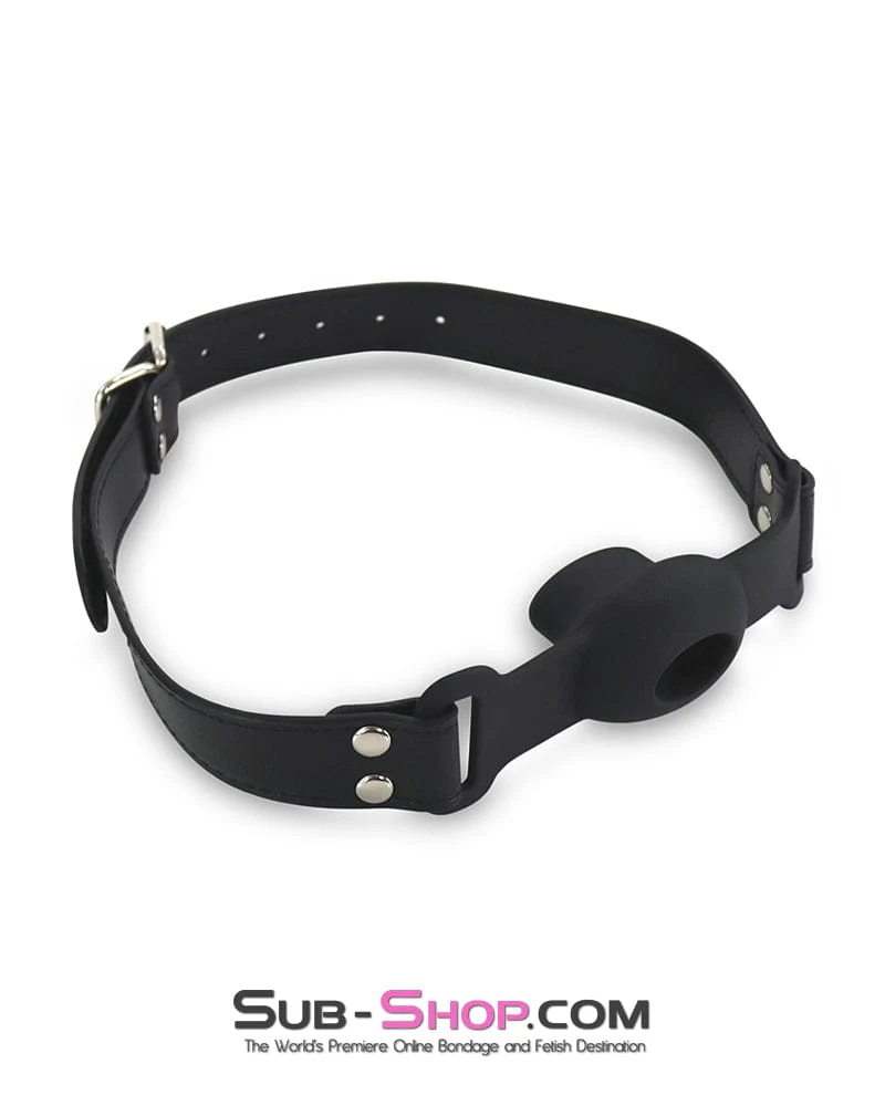 1486M      Silicone Ball Gag with Drooling Hole - Image 2