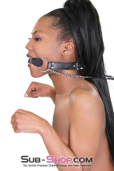 4716RS      Silicone Bit Gag with Leash Reins Set - Image 25