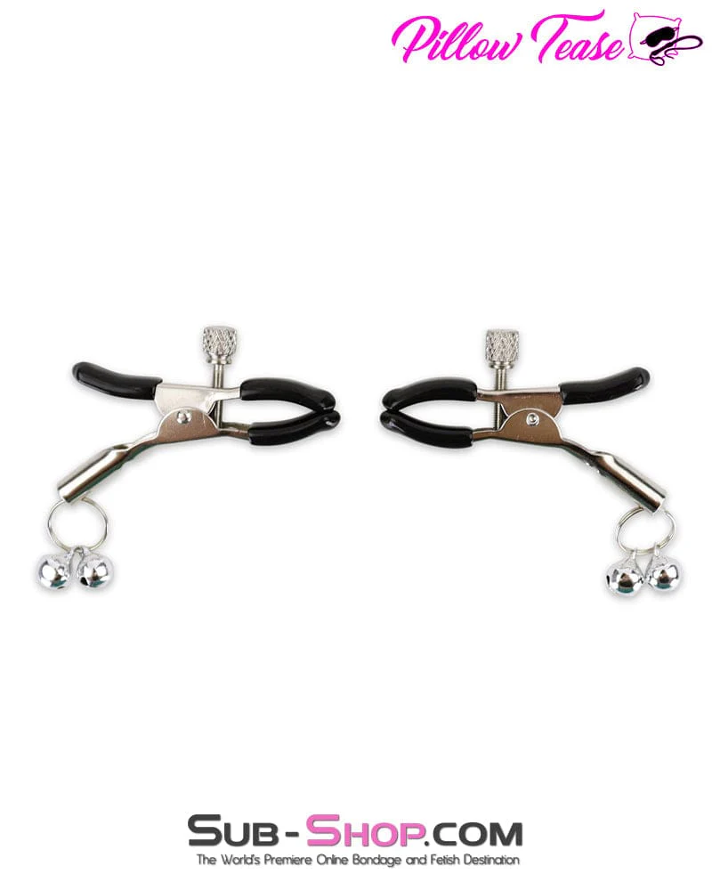 0360M <b>BOGO!</b> Silver Bells Jingling Jiggling Nipple Clamps