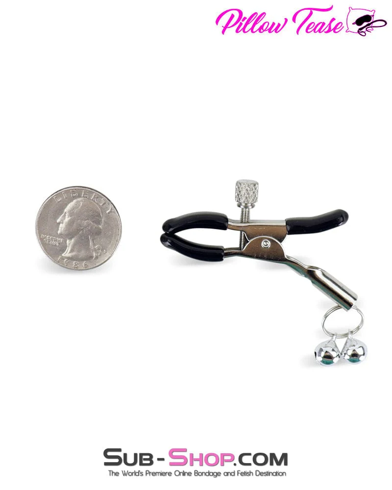 0360M      Silver Bells Jingling Jiggling Nipple Clamps - MEGA Deal - Image 3