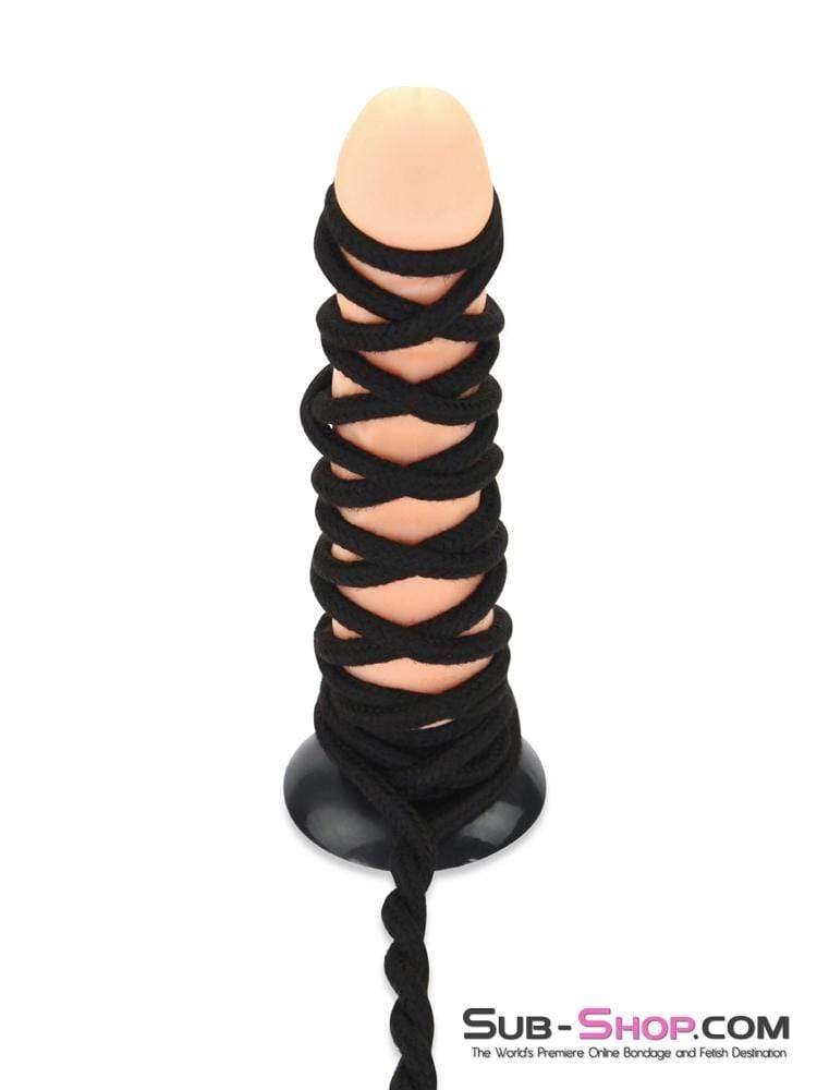 2749M-SIS Rope Bondage Quickie, Black Bondage And Fetish Cotton Rope - 15 feet - Image 4