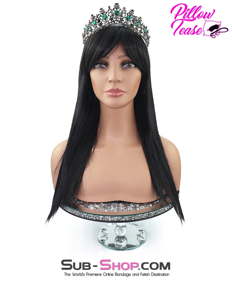 9959AE-SIS      Sissy Barbie 21" Long Straight Black Roleplay Sex Wig - Image 6