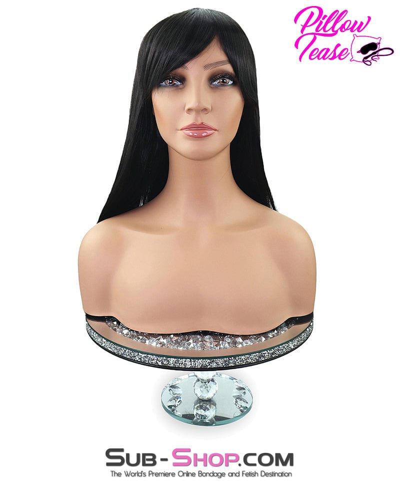 9959AE-SIS      Sissy Barbie 21" Long Straight Black Roleplay Sex Wig - Image 8