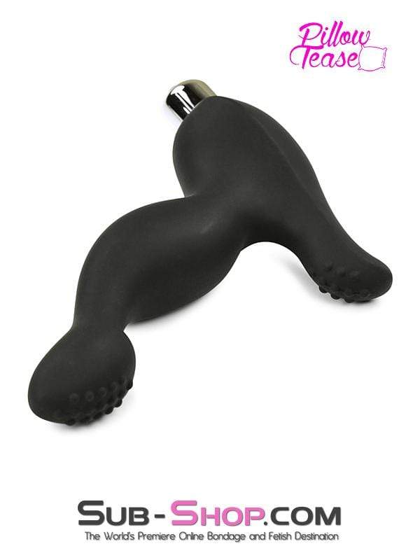 1712M-SIS      Sissy Bitch Boi Prostate & Perineum Vibrating Silicone Dual Point Anal Massager - Image 2